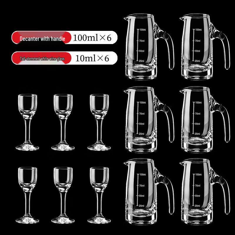 Sichun Premium Glass Liquor Decanter and Shot Glass Set