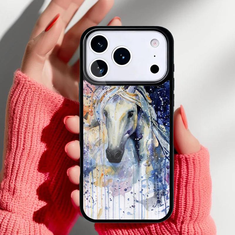 Colorful Rainbow Watercolor Phone Case for iPhone 17 16 15 14 13 Pro Max Back Cover for 12 11 Pro Coque