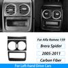 Carbon Fiber Gear Air Outlet Window Lift Steering Wheel Panel Suit Car Interior Accessories Sticker For Alfa Romeo 159 2005-2023