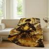 Game Genshin Impact Zhongli Blanket Warm Soft Suitable For Bedroom Sofa Bed Living Room Office Travel Camping Gifts