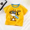 Nuova T-shirt Casual per Bambini Stampa Cartone Animato Carina T-shirt Manica Corta Top Confortevoli Con Pantaloncini Abbigliamento Estivo per Bambini Piccoli