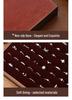 Walnut Wood Large Jewelry Box - Anti-Oxidation Storage for Rings, Earrings, Necklaces, and Bracelets