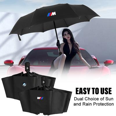 Rüzgar Geçirmez Yağmur Tam Otomatik Kompakt 3 Katlanır Şemsiye BMW M5 E90 E91 E92 X1 X2 X3 X4 F07 F10 F15 F16 Z4 İçin Araba Aksesuarları