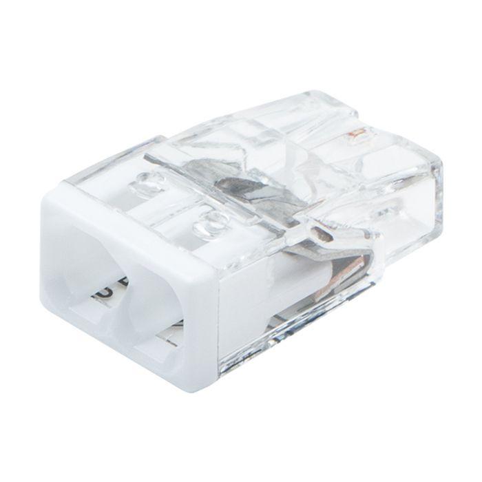 Flacon de 50 mini bornes de connexion automatique 2 entrées S2273