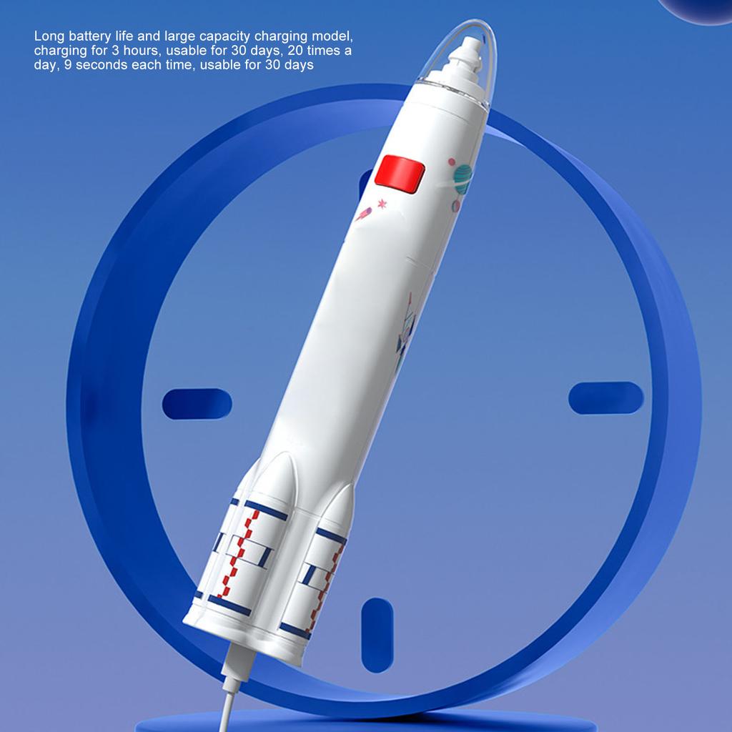 Electric Eraser Low Noise Rechargble 2 Replacble Refills 2.7x16cm ABS Electric Pencil Eraser for Study