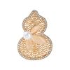 Hollow gourd brooch light luxury versatile high sense niche new corsage pin jewelry women's accessories