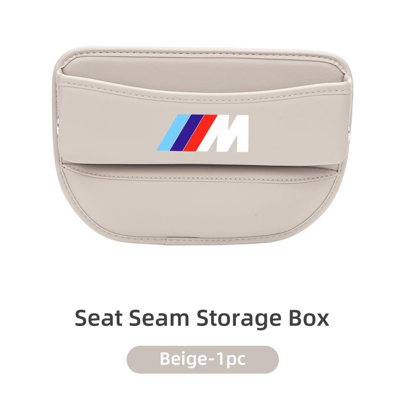 Leather Car Seat Seam Storage Box Phone Wallet Organiser Accessories For BMW E93 F10 F20 F30 F40 F15 F25 F26 F31 F49 F86 M3 M5 HOPDJ1