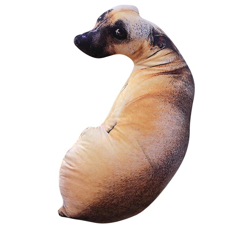 18 Kinds Dog Cat Animal Plush Pillow Both Sides Printing Stuffed Pug Corgi Hound Shar Pei Throw Pillow Sofa Home Decor Men Gift