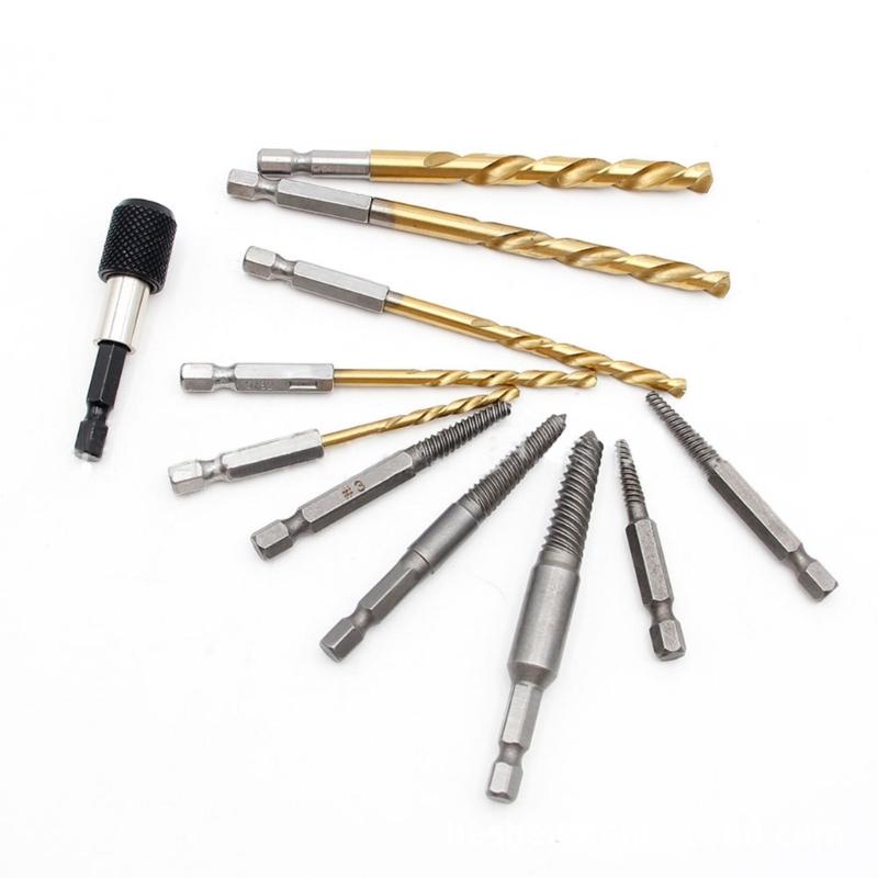 Screw Extractor Bolt Extractor Set Left Hand Drill Bit Set Stripped Bolt Remover Borken Bolt Extractor Kit for Removing