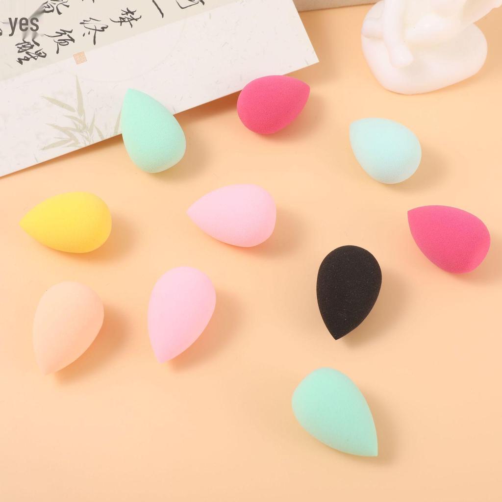 Mini Water Drop Makeup Sponge: Soft, Q-Bounce, Dual-Use for Dry & Wet, Expands Large When Wet, Non-Powder-Absorbing Cushion.