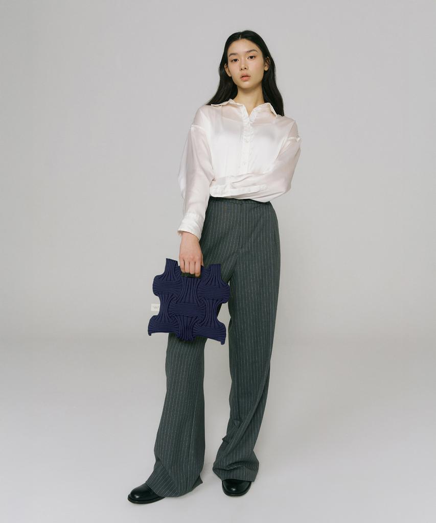 Pleatsmama New Bow Bag Navy