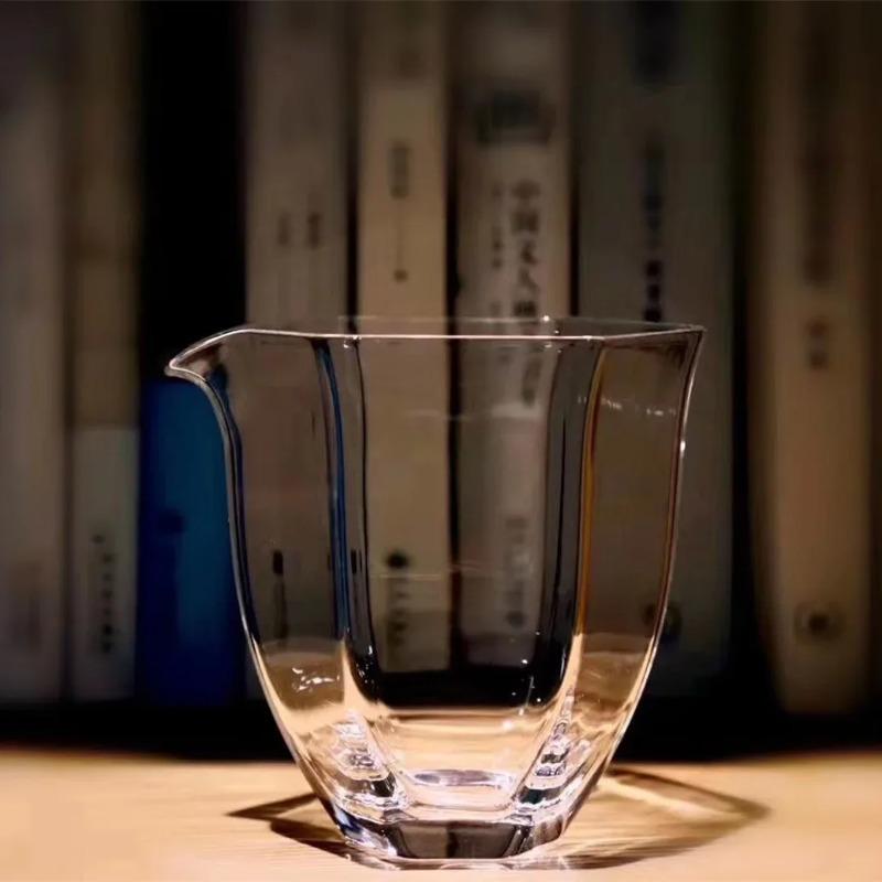 Japonský hrnek z vysoce borosilikátového skla, Čajové příslušenství Žáruvzdorné čajové džbánky, Gongdaobei Chahai Kungfu