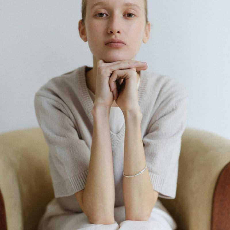 ovbeige [VEI] 925silver SIGNATURE CHAIN BANGLE