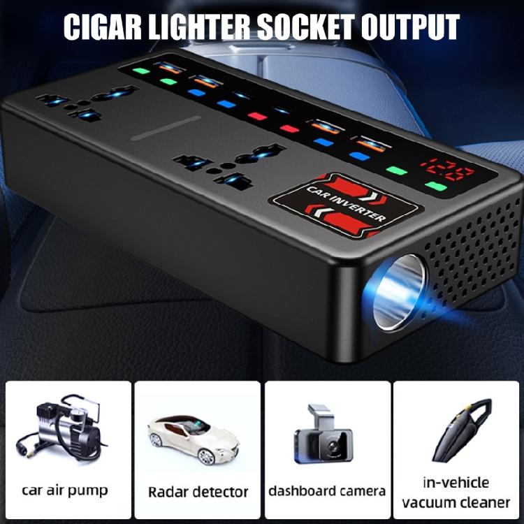 Easy Install Car Power Inverter With Overload Protection For Reliable Energy Supply Laptop Refrigerator Appliances Use