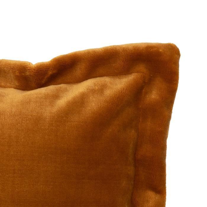 Coussin "Cuddly" 38 x 58 cm et 53 x 53 cm flanelle 550 g - Cuddly Cumin - Coussin 53 x 53 cm