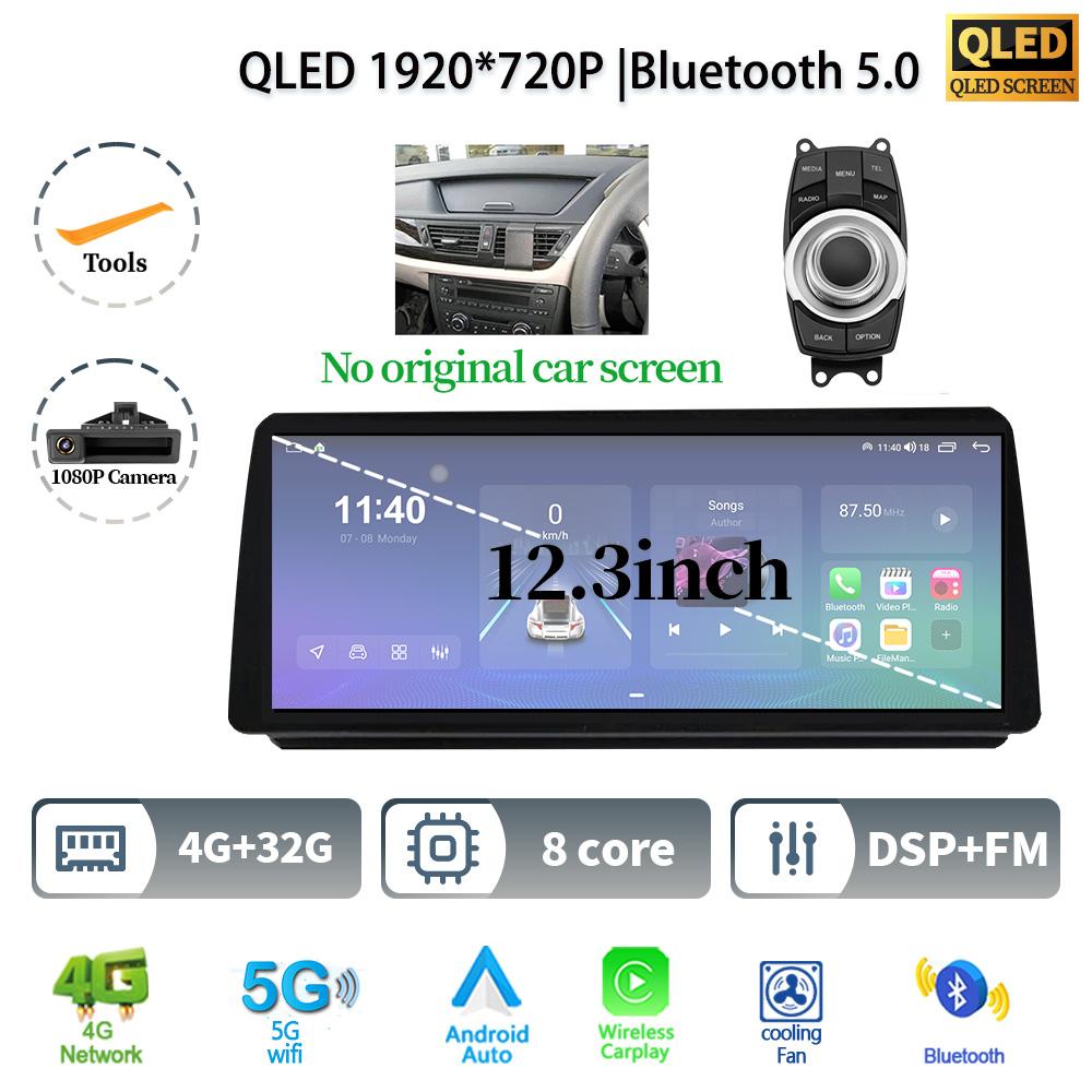 12.3" For BMW 3 Series E90 E91 E92 Android 14 Car Radio Multimedia 4G GPS Navigation Bluetooth Stereo WIFI CarPlay Touch Screen