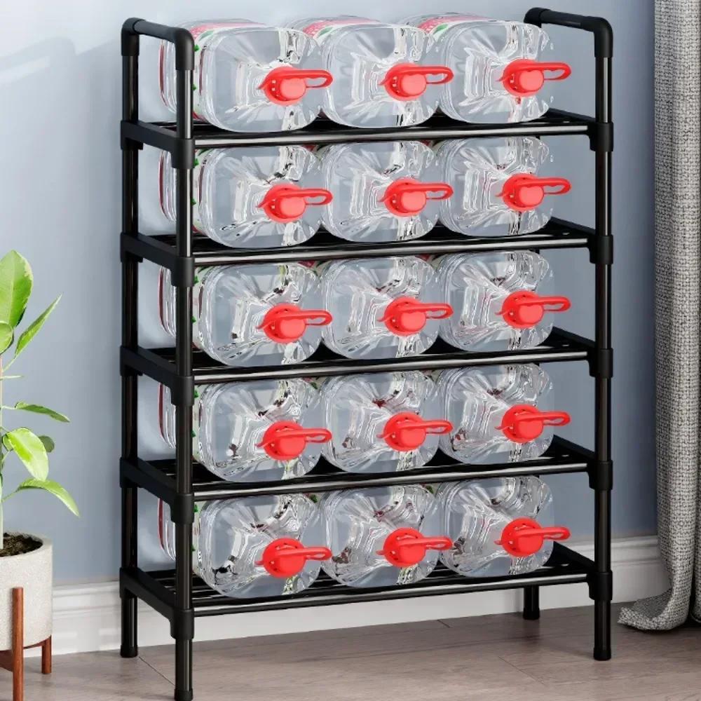 Simple Multiple LayersShoe Rack Multi-purpose Storage Cabinet Black Shoe Rack Shelf Save Space Living Room Shoe Storage Rack