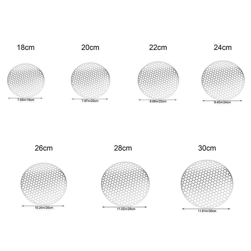 Plasă Grătar Inox 18-30Cm Ustensilă Grătar Plasă Grătar Rotundă Camping Picnic Mâncare Grătar Accesorii Bucătărie