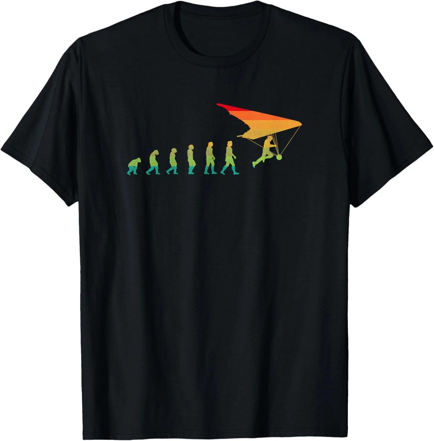 Funny Hang Gliding _ Vintage Evolution of Hang Gliding Gift Unisex T-Shirt M