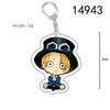 ONE PIECE Action Figures Luffy Chopper Roronoa Acrylic Key Chain Anime Peripheral Keyrings Bag Pendant Cosplay Jewelry Gift