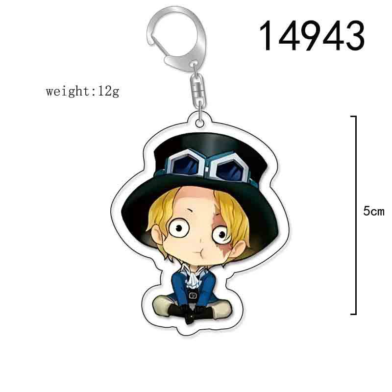 ONE PIECE Action Figures Luffy Chopper Roronoa Acrylic Key Chain Anime Peripheral Keyrings Bag Pendant Cosplay Jewelry Gift