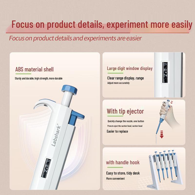 LABSHARK Manual Adjustable Volume Micropipette