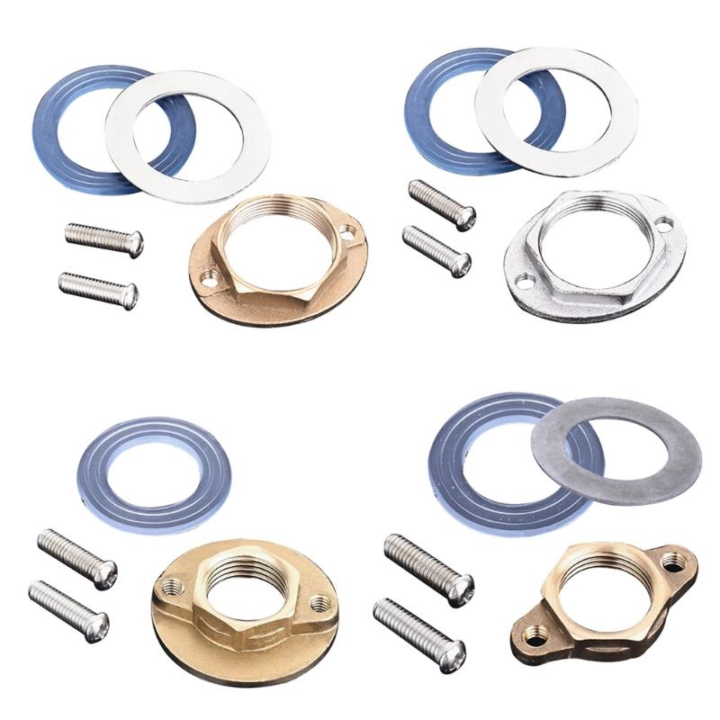 Raccordi di Fissaggio per Rubinetto in Rame/Acciaio Inossidabile Dado Antiallentamento per Rubinetto Rondella di Fissaggio Accessorio per Rubinetto a Foro Singolo