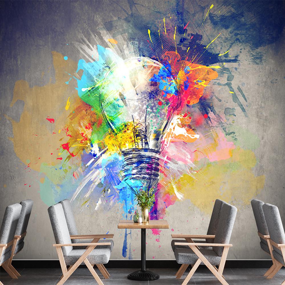 Kreatives Graffiti Wandbild 3d Großes Cartoon Graffiti Wandbild Schlafzimmer Wohnzimmer Café Bar Tapete Heimdeko