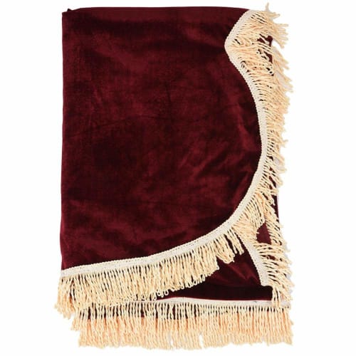 Dustproof Piano Cover for Upright Pianos, 202*161cm, Soft, Lightweight, Compact, Upright Piano Cover, Made of Pruche Fabric (Red)