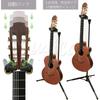 MusicaJP Guitar & Bass Stand, Auto-Locking, Hanging, Foldable, Anti-Tip (Black & Yellow)