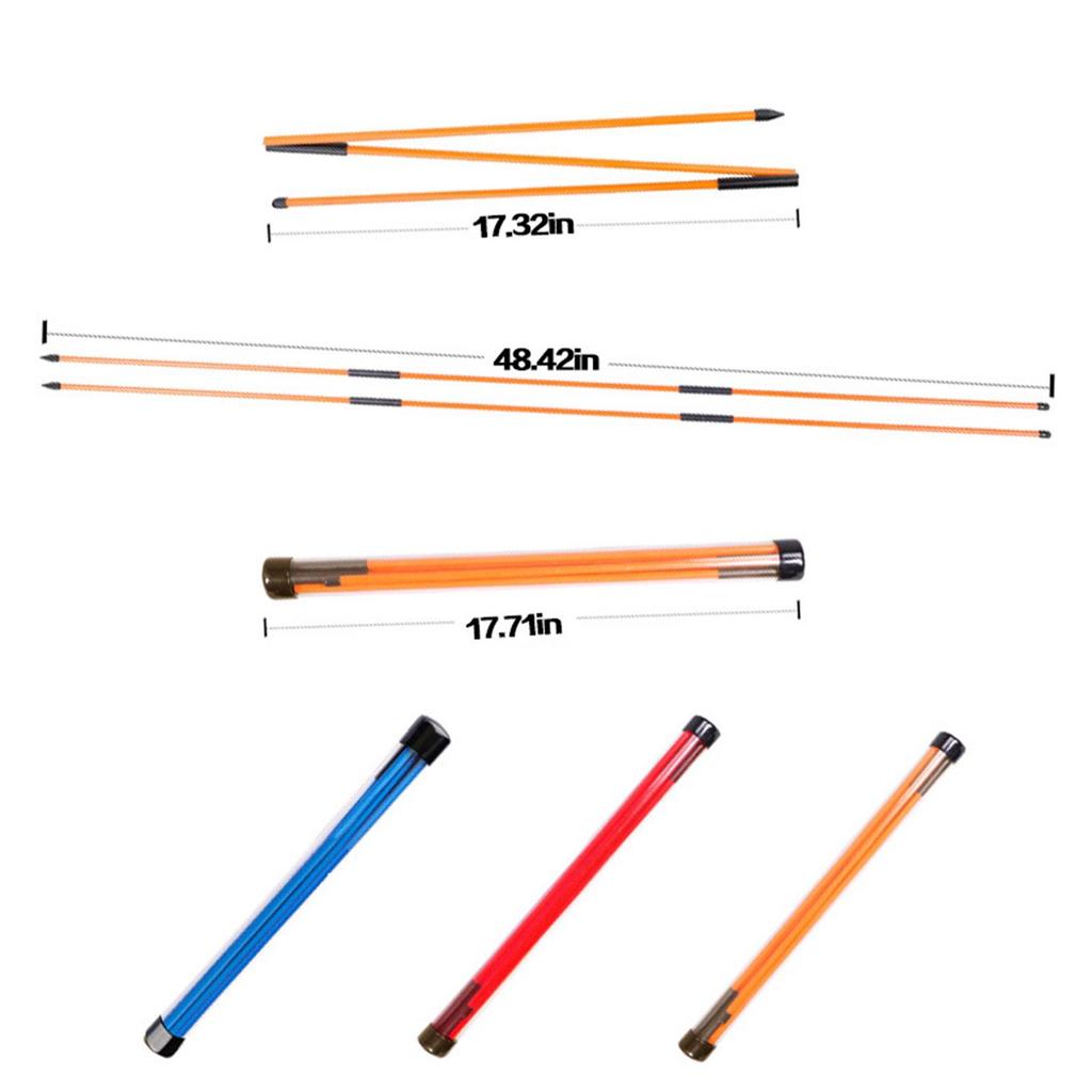 2pcs Golf Alignment Rods Training Sticks Aids for Aiming Trainer