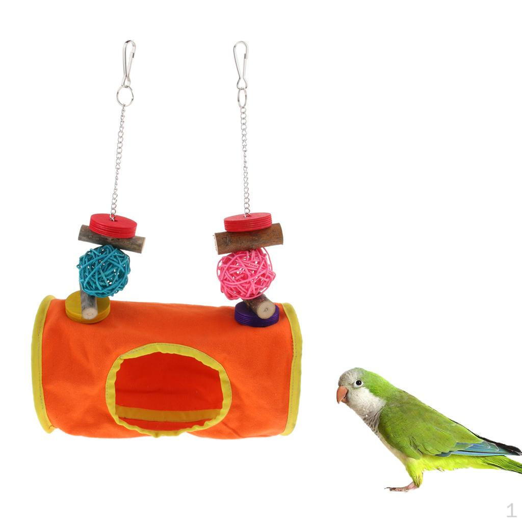 

Parrot Toy Accessories Macaw Parakeet Hammock Tunnel Bed