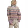 WQ-GL-01 Turtleneck Pullover Long Sleeve 3D Printed Sweater