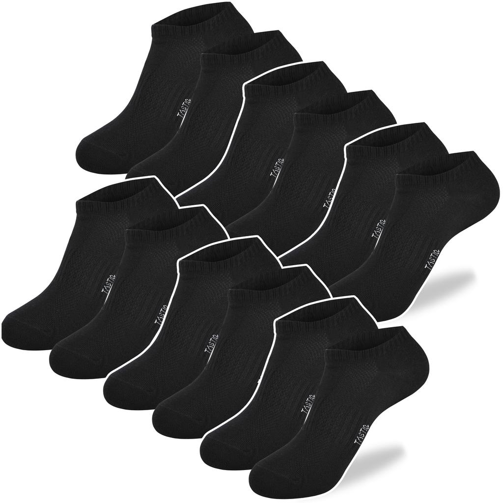 TASTIQ PREMIUM Men's Sneaker Socks Cotton 6 Pairs
