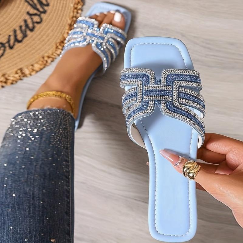Women's Crystal-encrusted Lace-up Sandals