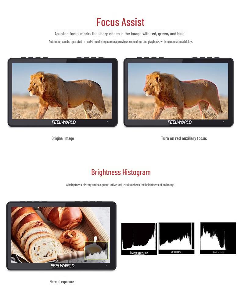 FEELWORLD F5PRO X 5.5" High Brightness Touchscreen Monitor with 3D LUT for Mirrorless Cameras