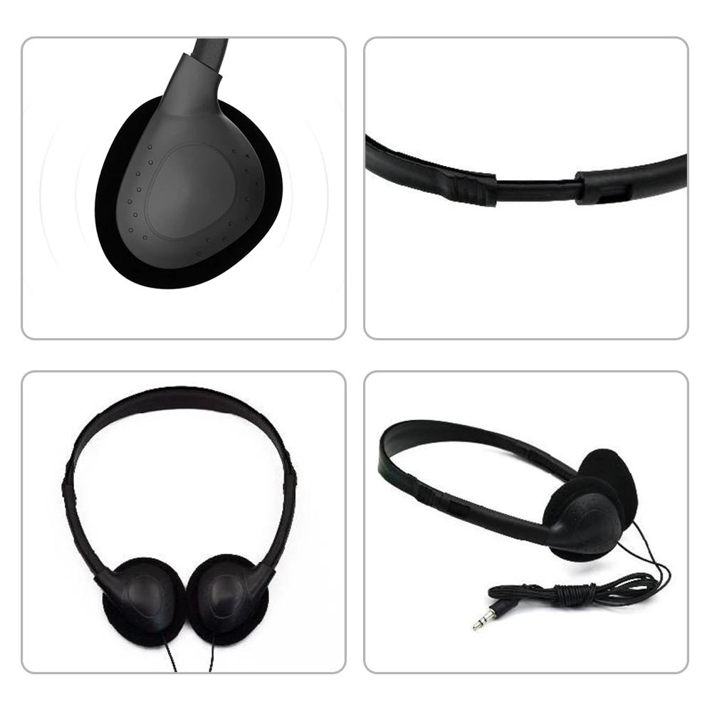 3.5mm Wired Stereo Headset Bass Hi-Fi Gaming Headset for Mobile Phone Tablet MP3 Listening