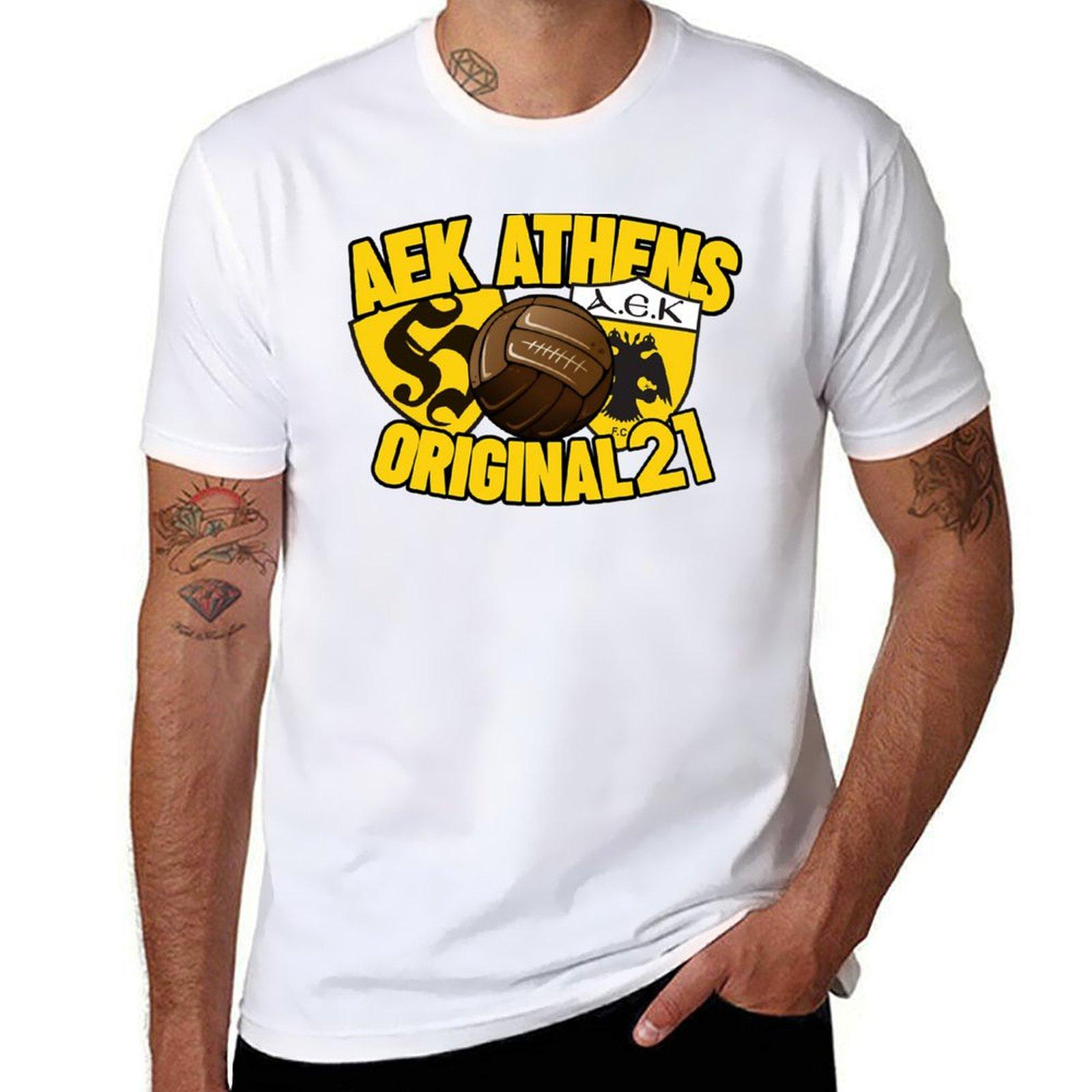 

AEK ATHENS - ORIGINAL 21 (2) T-Shirt funnys sublime Blouse t shirt for men M
