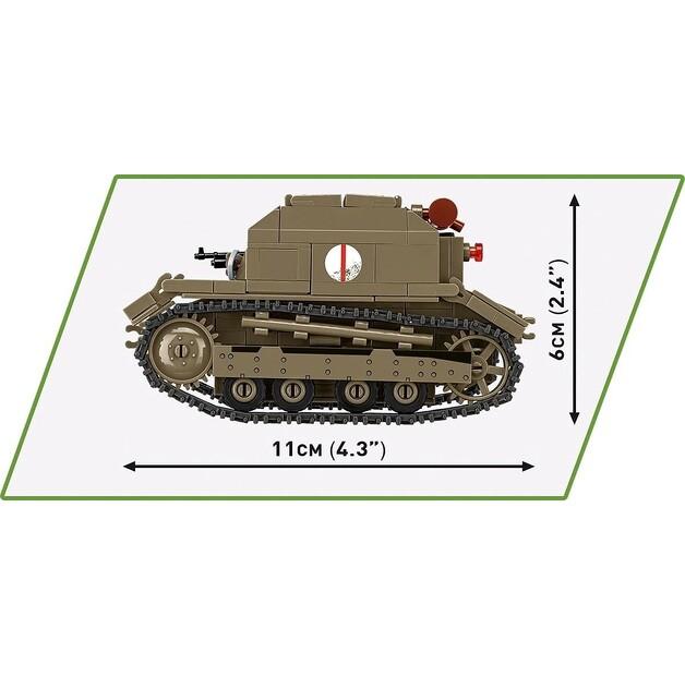 Конструктор пластиковый COBI Historical WWII Tankette TK-3 COBI-2658