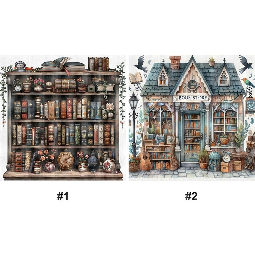 Full Embroidery Cotton Thread 11CT Printed Book Cross Stitch Kit Art