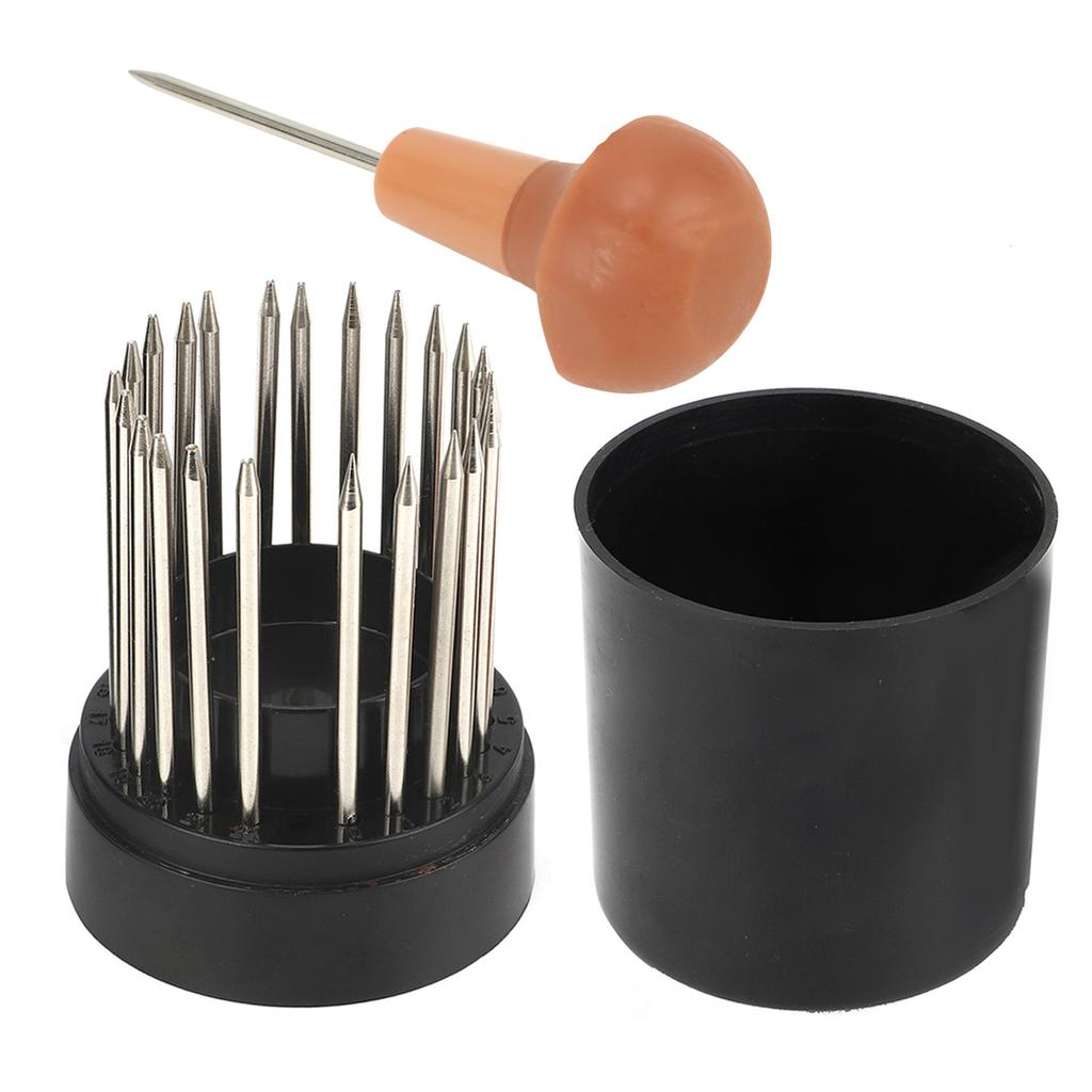 Jewelry Beading Setting Tools, 23Pcs Stainless Steel Setting Needles with Handle for Rhinestones Pearls Gems Jewelry Making and Repair Kit