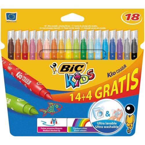 FLAMASTRY BIC 18KOL 14+4 KID FARBE 2734
