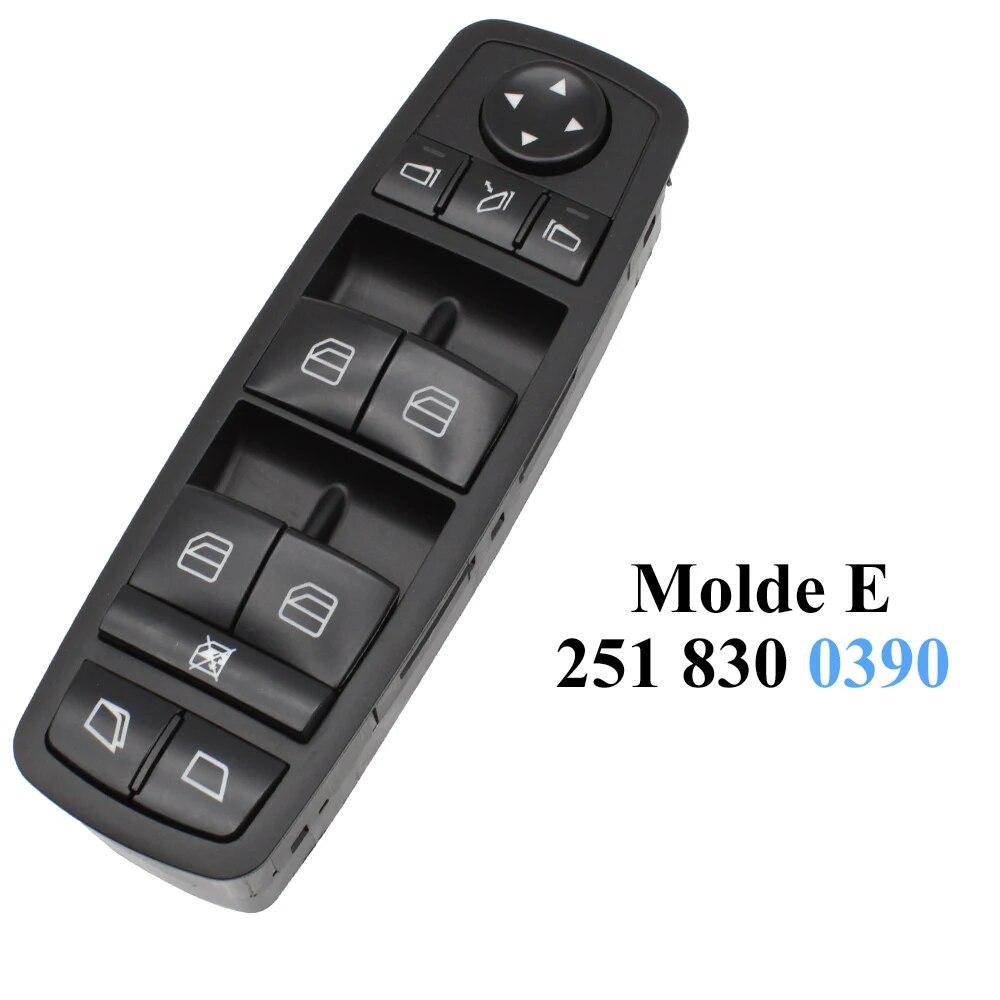 Hlavní spínač ovládání oken automobilu Mercedes Benz ML GL R Class W164 W251 2518300590,2518300290,2518300090,2518300190