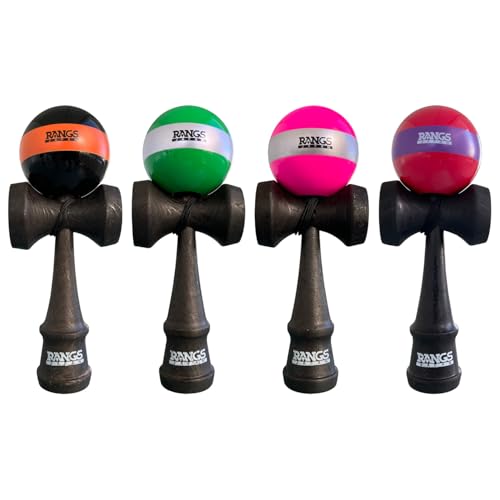 RANGS Kendama, Green, Beech Wood, Spare String, Threader Included, Ages 6 and Up