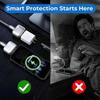 140W USB-C Fast Charging Adapter Built-in Battery Protection Auto Power Cutoff for Phones Laptops Tablets Home Office Use