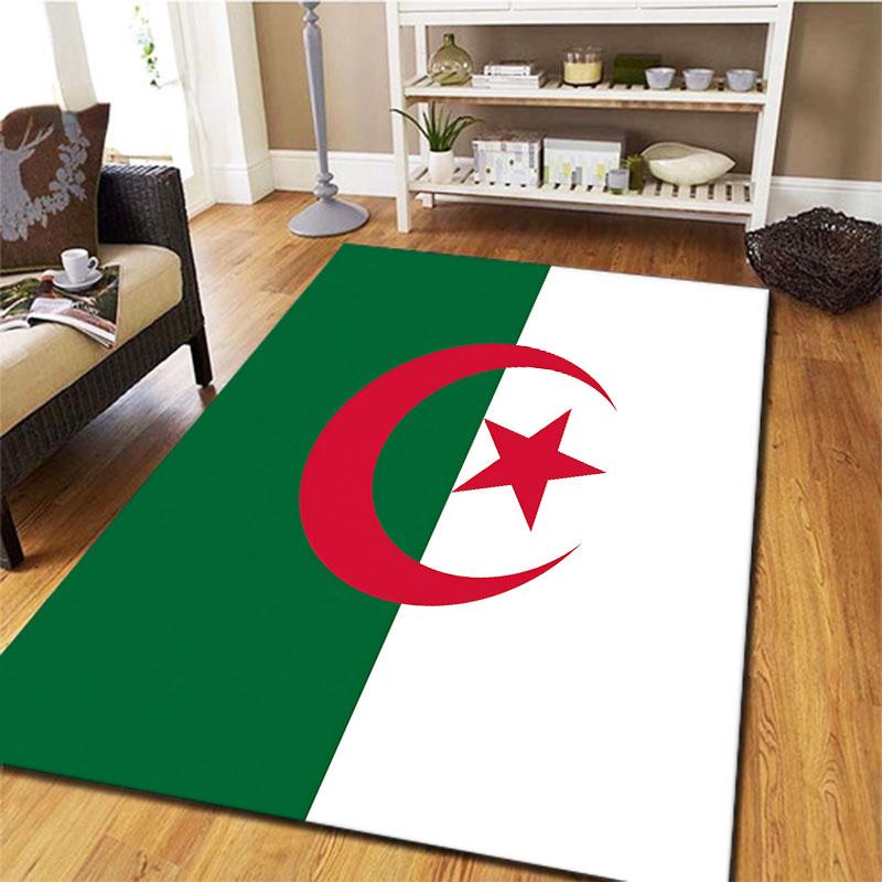 Algeria National Football Carpet Rug for Living Room Bedroom Home Sofa Decoration,Kids play Non-slip Floor Mat
