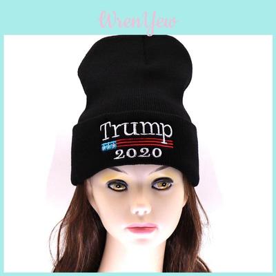 Donald 2020 Trump Beanie Hat Make America Great Again Knit Beanie Warm Ski Cap