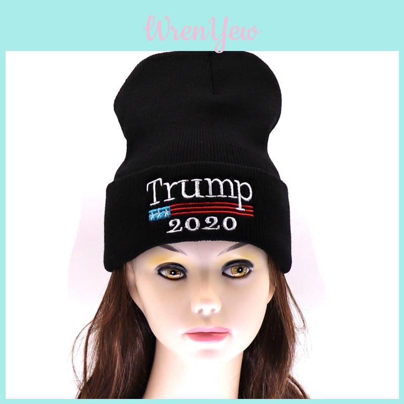 Donald 2020 Trump Beanie Hat Make America Great Again Knit Beanie Warm Ski Cap
