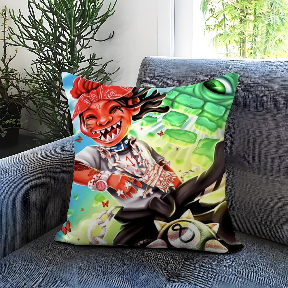 Popular T-TTrippie Redd Cushion Cover Comfortable Reversible Pillow Cover Ideal for Car Sofa Bedroom & Beyond