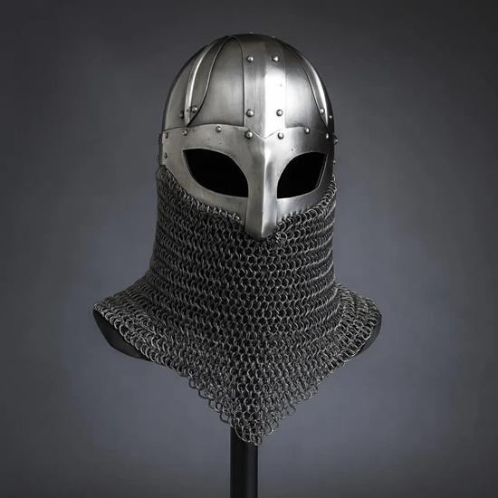 

Шлем викинга норманнский ручной работы Реплика средневековых доспехов для LARP, косплея, Ренессанс-ярмарки Коллекционерам Шлем норвежского воина в подарок